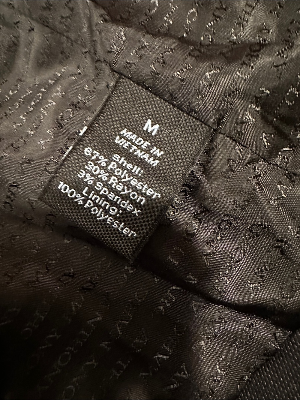 Marc Anthony Black Lined Dress Vest - Men's Medium - Picture 3 of 5